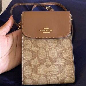 COPY - Large Coach Cross Body Leather Phone case